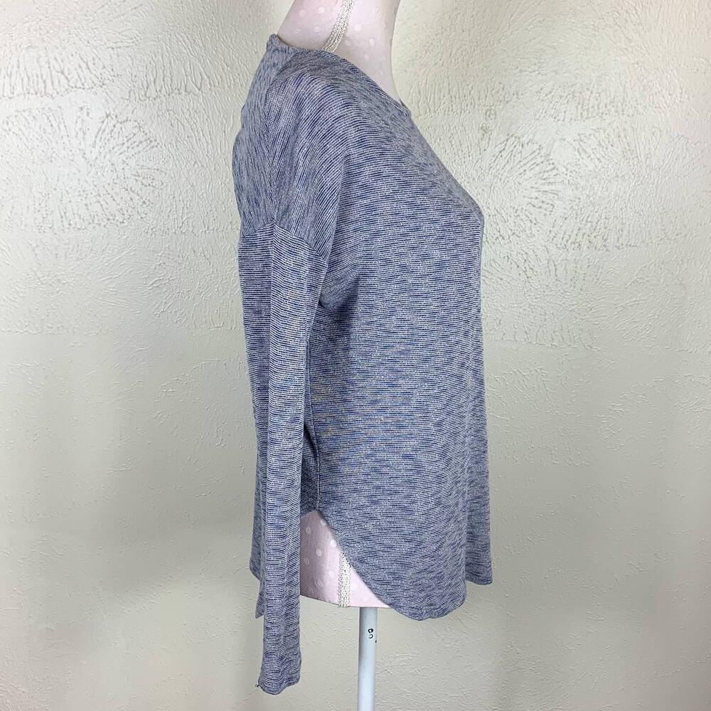 Enti Marled Blue Knit Top Size M Lightweight‎ Pullover Sweater - Picture 3 of 6